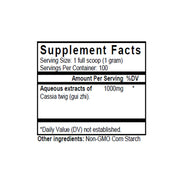 Gui Zhi (Cinnamon Twigs) (100 Grams Granules) - Supplement Facts