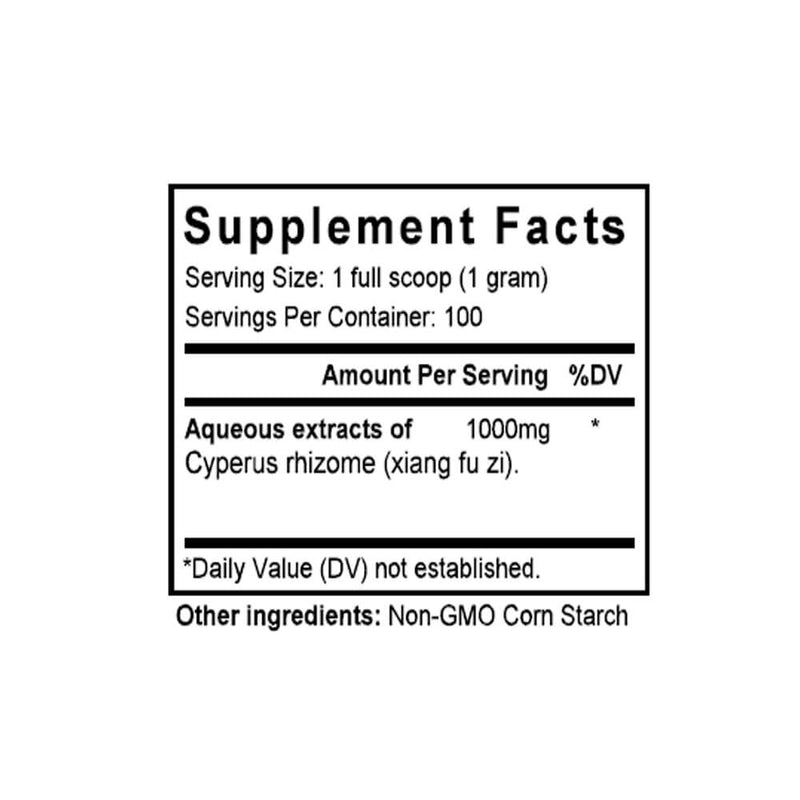 Xiang Fu (Cyperus) (100 Grams Granules) - Supplement Facts