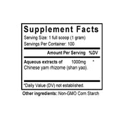 Shan Yao (Dioscorea) (100 Grams Granules) - Supplement Facts