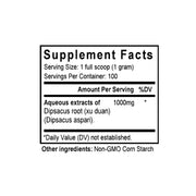 Xu Duan (Dipsacus) (100 Grams Granules) - Supplement Facts