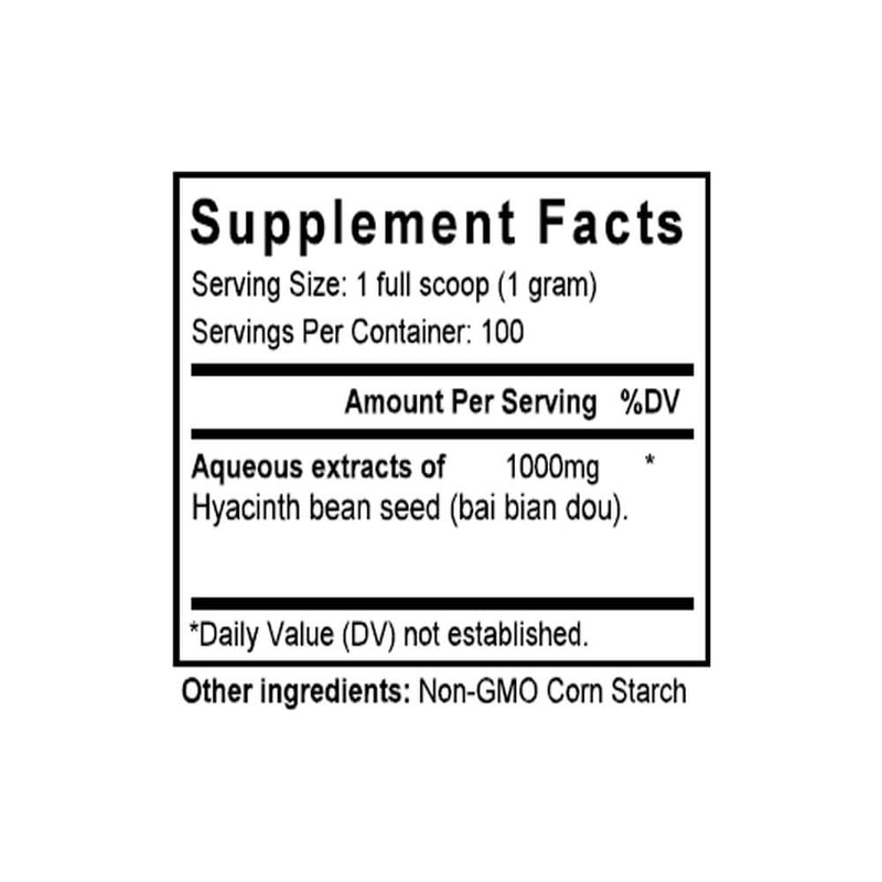 Bai Bian Dou (Dolichos) (100 Grams Granules) - Supplement Facts