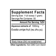 Wu Zhu Yu (Euodia/Evodia) (50 Grams Granules) - Supplement Facts