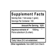 Fu Shen (Root Poria) (100 Grams Granules) - Supplement Facts