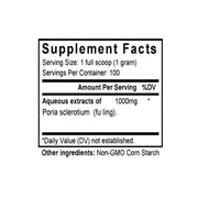 Fu Ling (Poria/Hoelen) (100 Grams Granules) - Supplement Facts