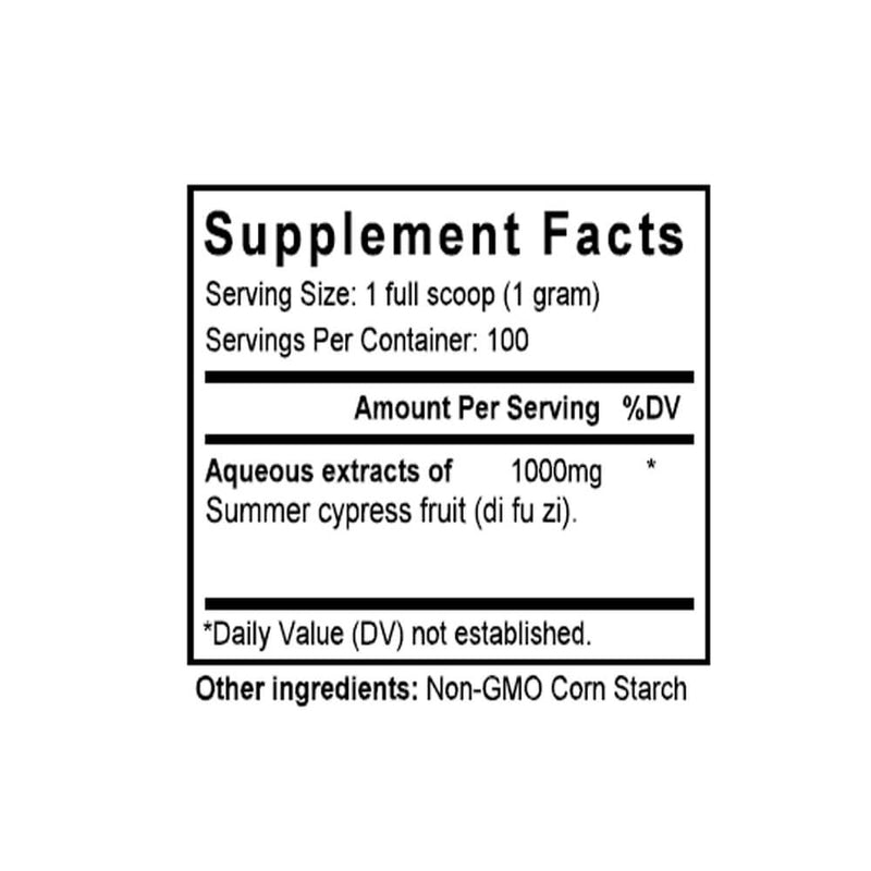 Di Fu Zi (Kochia) (100 Grams Granules) - Supplement Facts