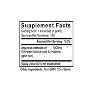 Gan Cao (Licorice) (100 Grams Granules) - Supplement Facts
