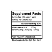 Sang Ji Sheng (Taxillus/Loranthus) (100 Grams Granules) - Supplement Facts
