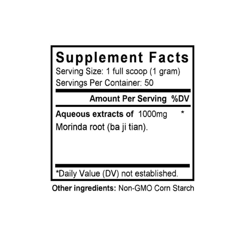 Ba Ji Tian (Morinda) (50 Grams Granules) - Supplement Facts