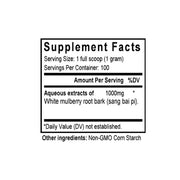 Sang Bai Pi (Mulberry Bark/Morus Bark) (100 Grams Granules) - Supplement Facts