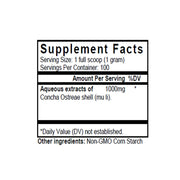 Mu Li (Oyster Shell) (100 Grams Granules) - Supplement Facts