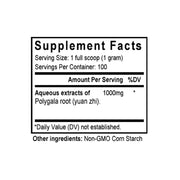 Yuan Zhi (Polygala) (100 Grams Granules) - Supplement Facts