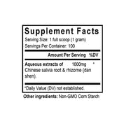Dan Shen (Salvia Root) (100 Grams Granules) - Supplement Facts
