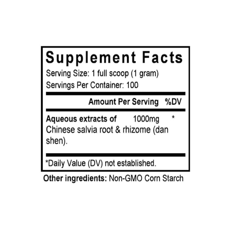 Dan Shen (Salvia Root) (100 Grams Granules) - Supplement Facts