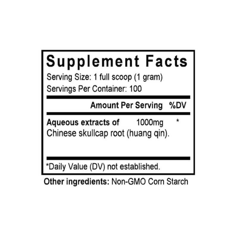 Huang Qin (Scute) (100 Grams Granules) - Supplement Facts