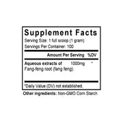 Fang Feng (Siler) (100 Grams Granules) - Supplement Facts