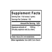Ku Shen Gen (Sophora Root) (100 Grams Granules) - Supplement Facts