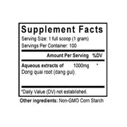Dang Gui (Tang-kuei) (100 Grams Granules) - Supplement Facts