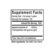Gua Lou Gen (Trichosanthes Root) (100 Grams Granules) - Supplement Facts