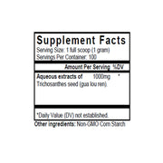 Gua Lou Ren (Trichosanthes Seed) (100 Grams Granules) - Supplement Facts