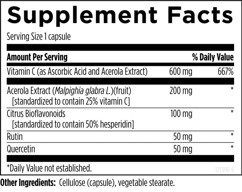 Stellar C (90 Capsules) Supplement Facts
