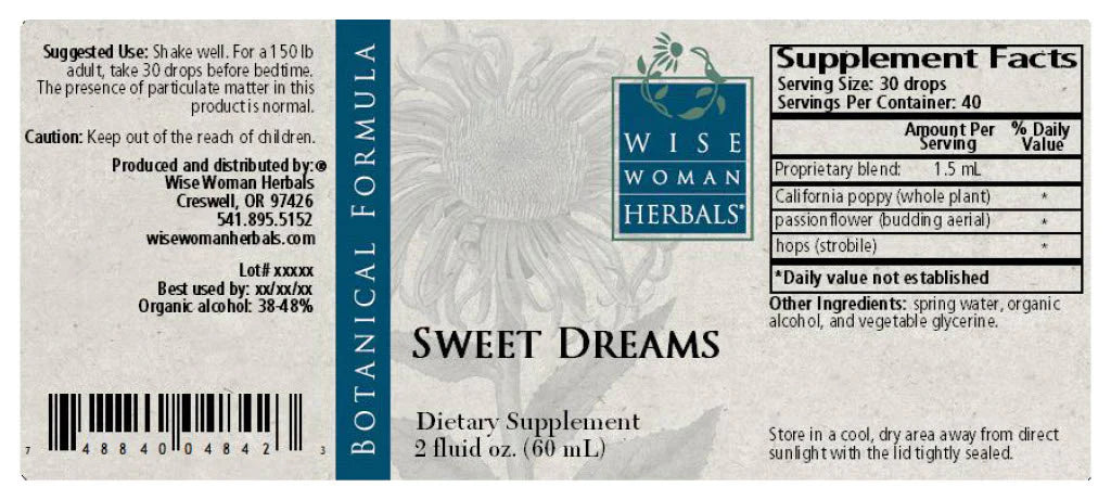 Wise Woman Herbals - Sweet Dreams (2 Ounce Liquid) - 