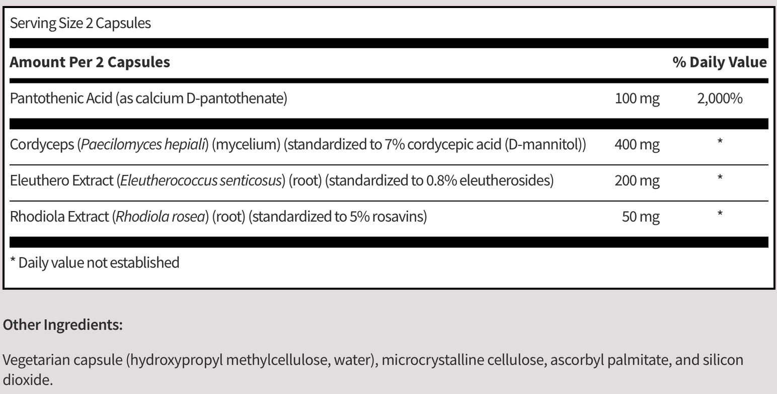 Klaire Labs ADRENAMIN 120 Capsules — Pine Street Clinic