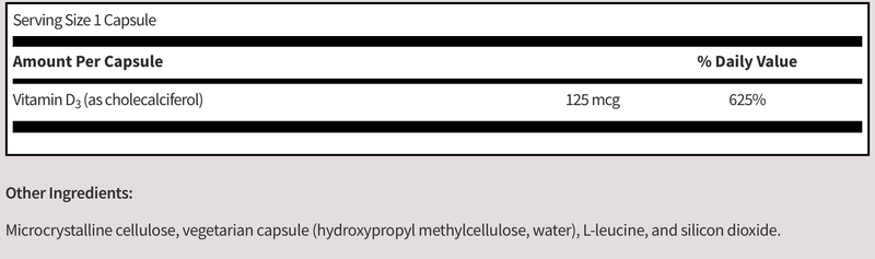 Vitamin D3 (100 Capsules)