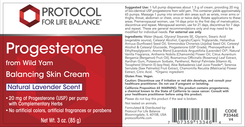 Progesterone Cream (3 Ounces)