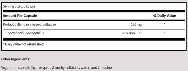 L. Acidophilus (100 Capsules)