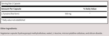 L-Tyrosine (100 Capsules)