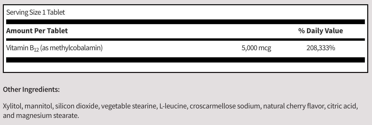 Methylcobalamin (60 Tablets)