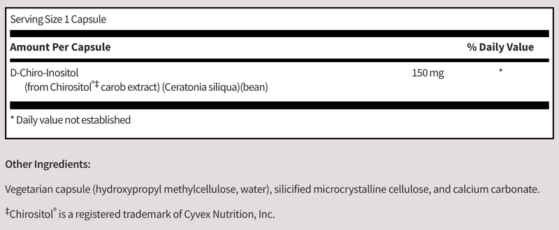 D-Chiro-Inositol (60 Capsules)