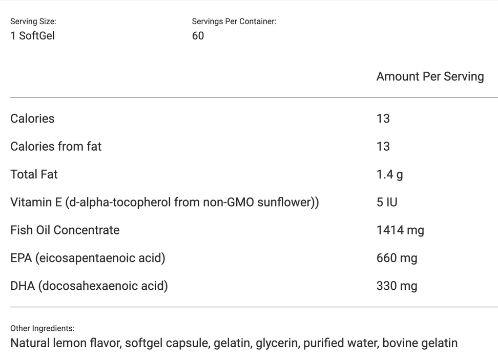 Trident SAP 66:33 (Lemon)-Vitamins & Supplements-Nutritional Fundamentals for Health (NFH)-120 Softgels-Pine Street Clinic