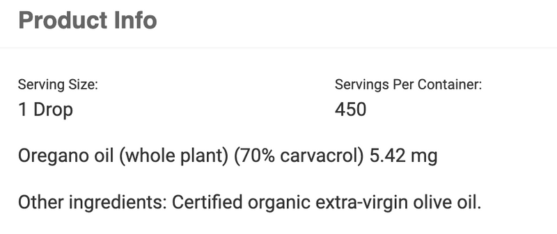 Oregano SAP (15 mL Liquid)