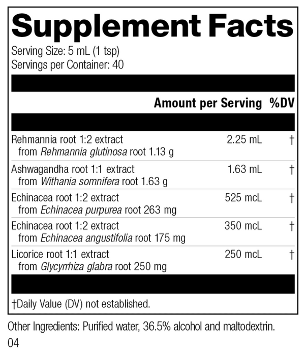 Adrenal Tonic Phytosynergist (200 mL)-Vitamins & Supplements-Standard Process Inc-Pine Street Clinic