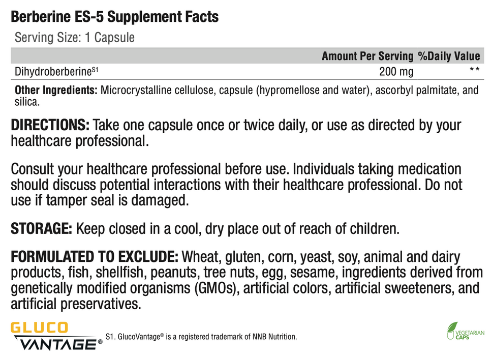 Berberine ES-5 (60 Capsules)-Vitamins & Supplements-Xymogen-Pine Street Clinic