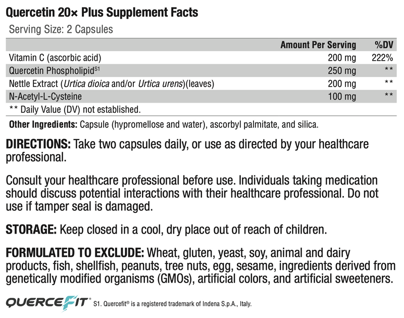 Quercetin 20× Plus (60 Capsules)