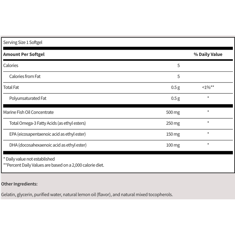 Omega-3 Mini Fish Oil (100 Softgels)