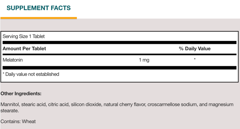 Melatonin Lozenge (1 mg) (60 Tablets)