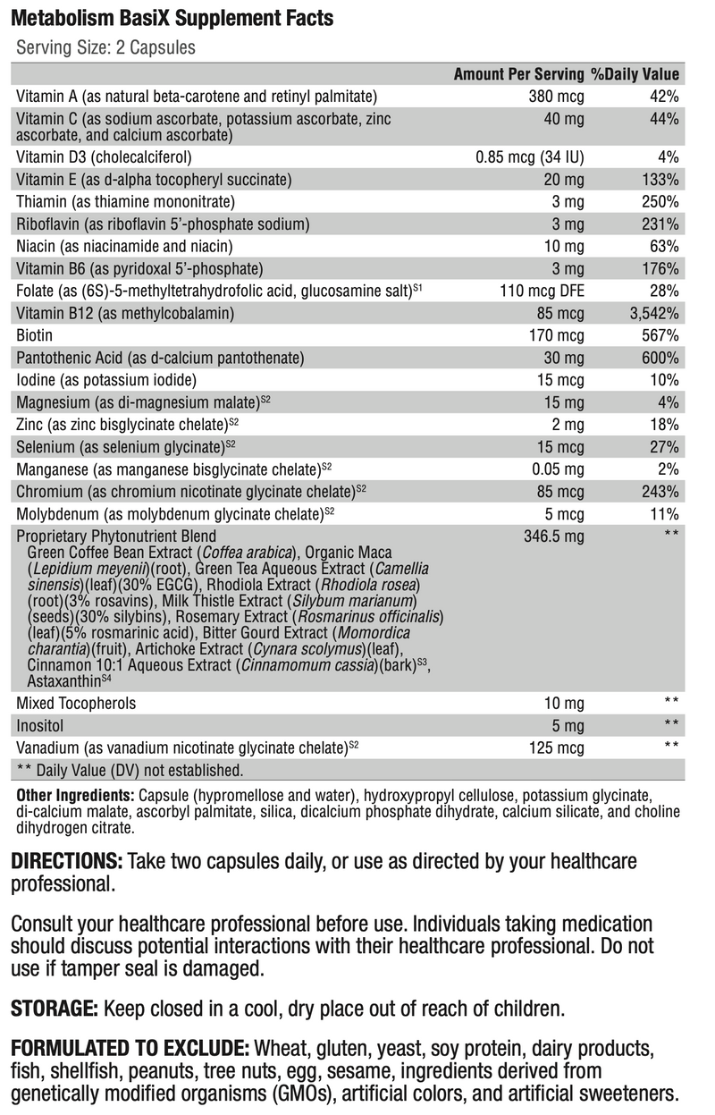 Metabolism BasiX (60 Capsules)