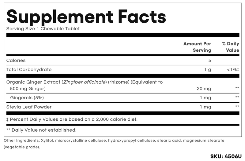 Chewable Ginger (500 mg)