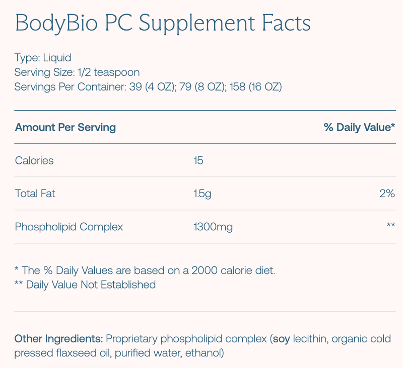 BodyBio PC (Phosphatidylcholine)
