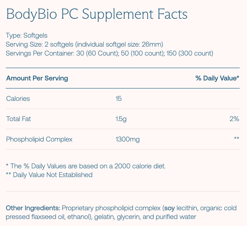 BodyBio PC (Phosphatidylcholine)