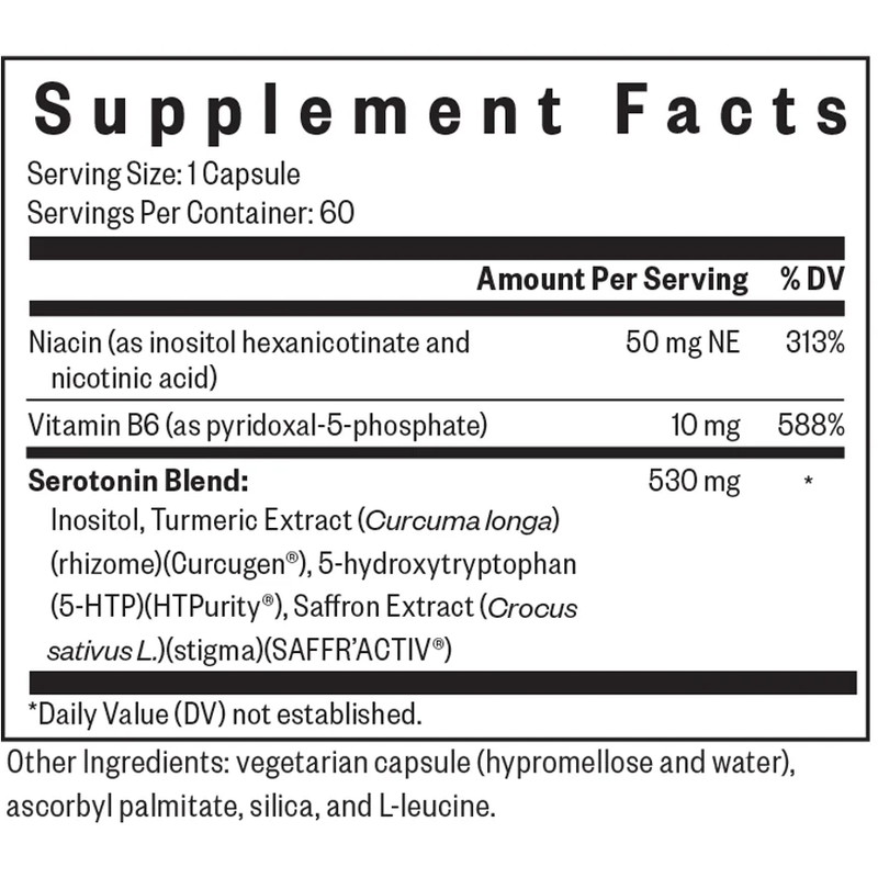 Serotonin Nutrients (60 Capsules)