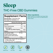 Sleep THC-Free CBD Gummies (Raspberry) (25 mg) (60 Gummies)