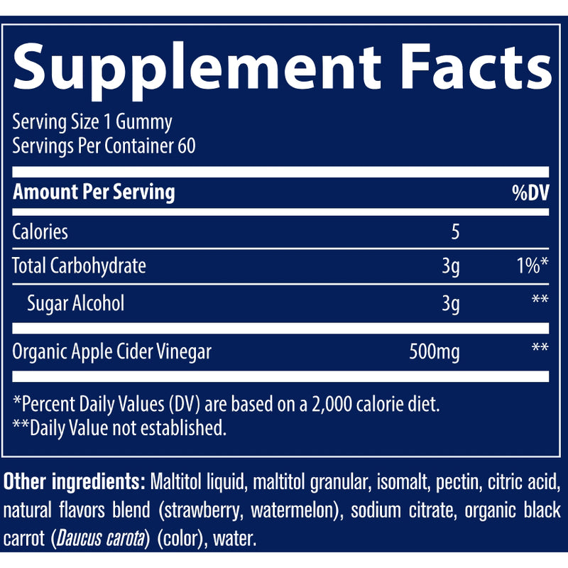 Apple Cider Vinegar (60 Gummies)