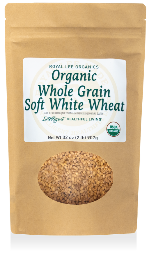 Soft White Wheat Berries, 2lb kraft bag