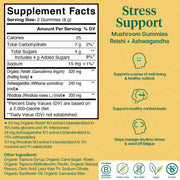Reishi + Ashwagandha Stress Support Gummies (60 Gummies)
