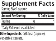 Taurine Supplement Facts