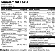 Twice Daily Multi (240 Capsules) Supplement Facts
